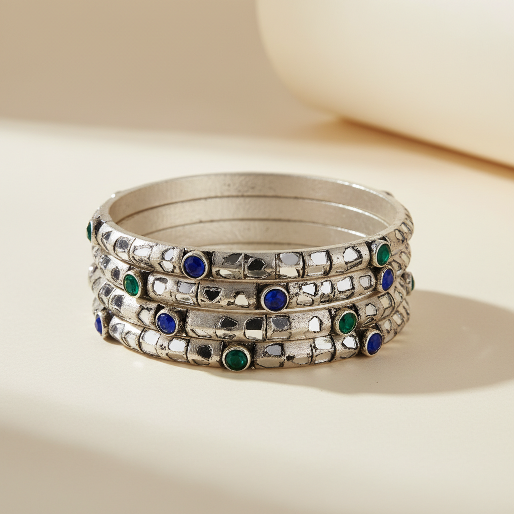 Meera Mirror Work Bangles